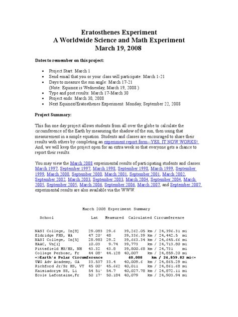 Eratosthenes Experiment | Cartography | Geography