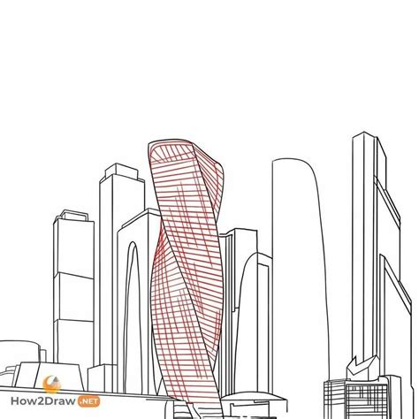 Рисунок Москва сити
