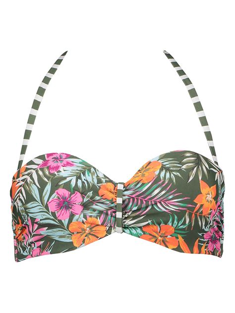 Venice Beach Bikini Oberteil Summer in Oliv Orange Pink günstig kaufen limango