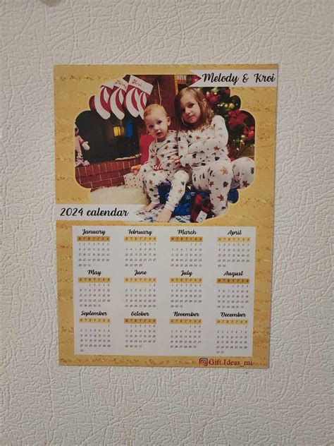 Magnetic Calendar Fridge Magnet Calendar Fridge Calendar Etsy