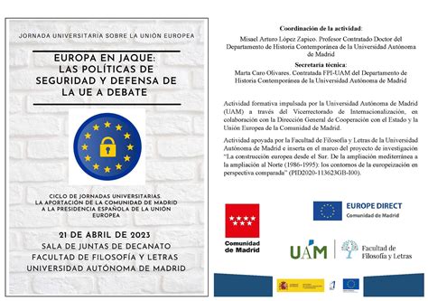 Europa En Jaque Las Pol Ticas De Seguridad Y Defensa De La Ue A Debate