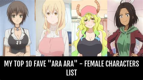 My top 10 fave "Ara Ara" - Female characters - by DrakeHillside | Anime-Planet