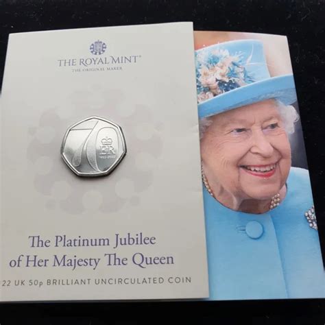 Platinum Jubilee Briliant Uncirculated P Coin Hm Queen Elizabeth Ii