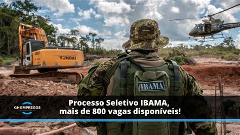 Processo Seletivo Ibama Mais De Vagas Dispon Veis