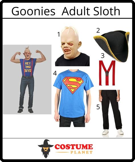 The Goonies Adult Sloth Costume Transform Into Fierce Sloth