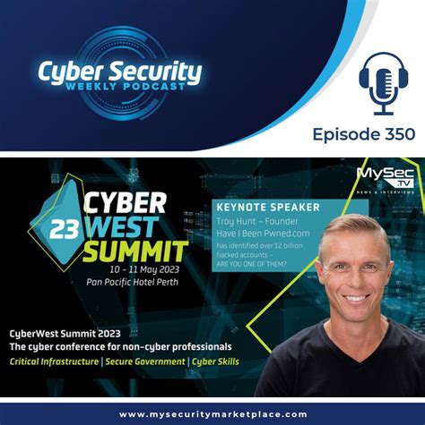 Episode Troy Hunt To Keynote Cyber West Summit