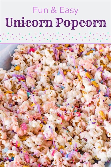 Unicorn Popcorn Recipe Snacks Recipes Diy Snacks