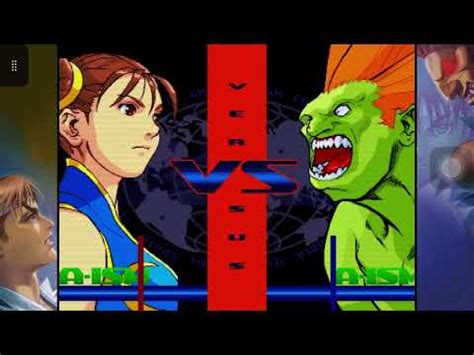 Street Fighter Alpha Chun Li Vs Blanka The Road To Street Fighter