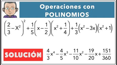 Operaciones Con Polinomios Youtube