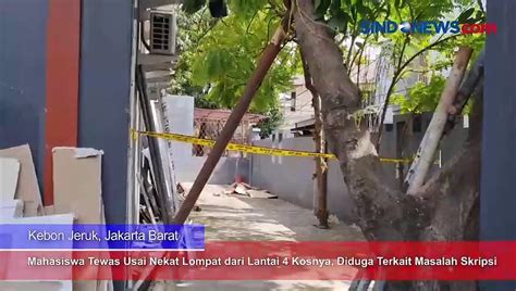 Mahasiswa Tewas Usai Nekat Lompat Dari Lantai 4 Kosnya Diduga Terkait