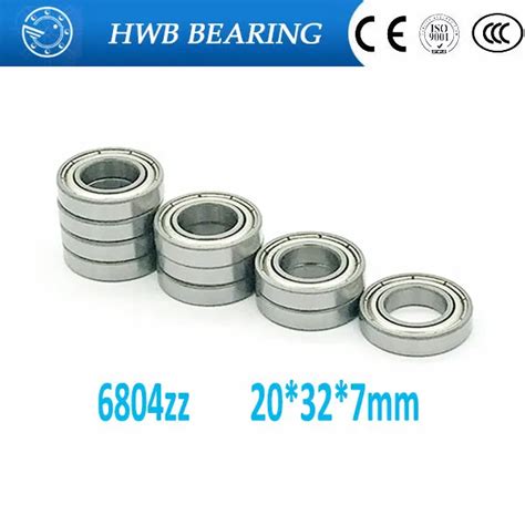 6804ZZ Ball Bearing 20x32x7 mm ABEC 1 ABEC 3 ABEC 5(10PCS) Thin Section ...