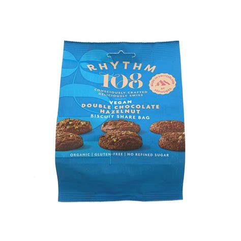 Rhythm 108 Double Chocolate Hazelnut Biscuits 135g