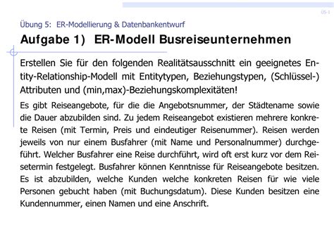 G Rwinf Ws Bung Bung Er Modellierung Datenbankentwurf