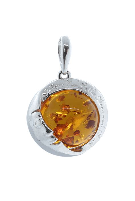 Pendentif Symbolique Bijou Symbolique Ambre Et Argent