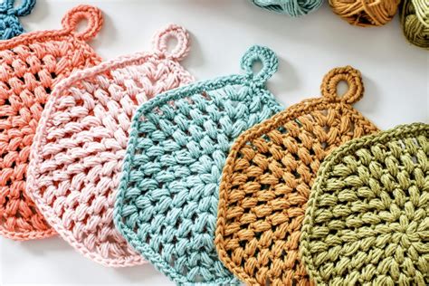 Tl Yarn Crafts Hexi Puff Coasters Free Crochet Puff Stitch Trivet