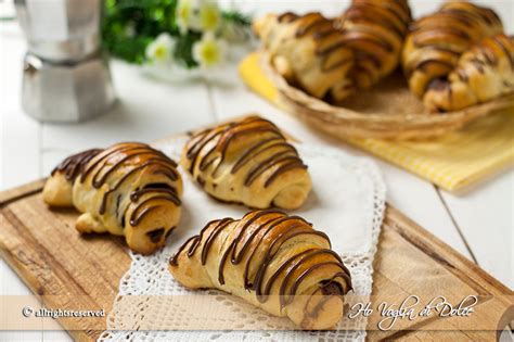 Cornetti Al Cioccolato Di Pasta Brioche Ho Voglia Di Dolce