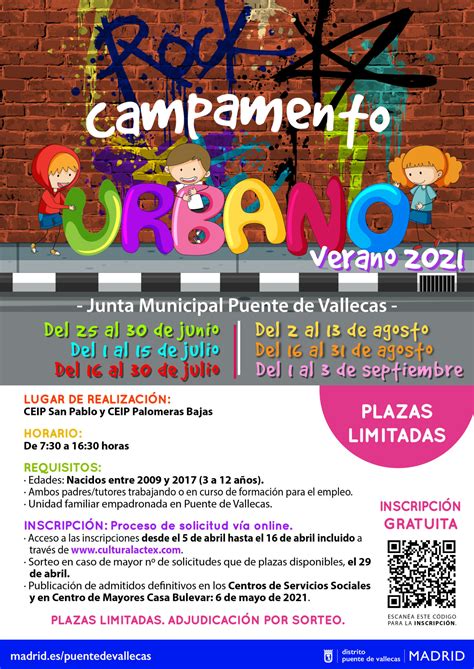 Puente De Vallecas Abre La Inscripción Para Su Campamento Urbano De