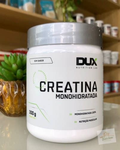 Creatina Monohidratada Dux 300 Gramas Bem Natural