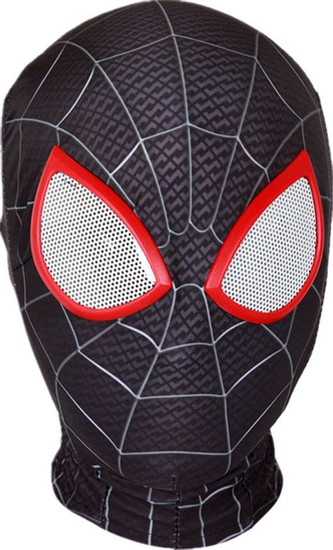 Zwart Spiderman Masker Cosplay Peter Parker Bol