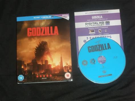 Godzilla Blu Ray Aaron Taylor Johnson Elizabeth Olsen Bryan Cranston £1