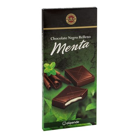 Chocolate Negro Relleno Alipende G Menta Ahorramas