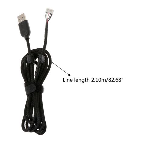 Durable Nylon Braided Line Mouse Cable Replacement Wire For Logitech