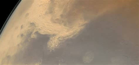 Dust Storm Over Thaumasia The Planetary Society