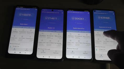 4 Xiaomi Smartphones Benchmark Antutu Redmi Note 7 Xiaomi Redmi 10