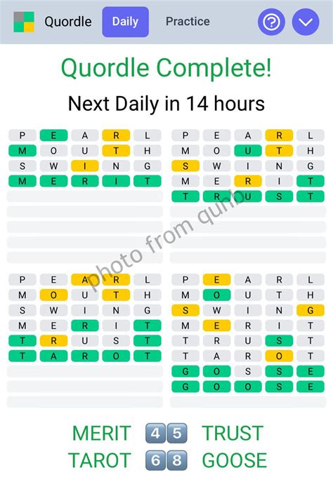 Quordle March 30 2022 Answers