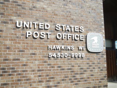 Hawkins Wisconsin Post Office 54530 — Post Office Fans