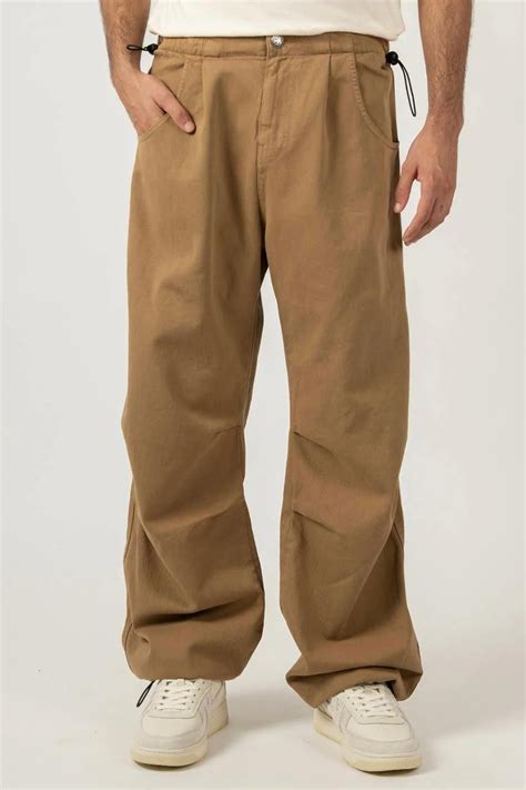 Kaotiko Camel Parachute Trousers Ceny I Opinie Ceneopl