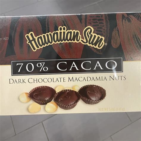 Hawaiian Sun 70% Cacao Dark Chocolate Macadamia Nuts Review | abillion