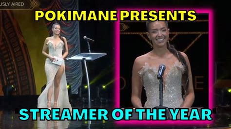 Pokimane Presents Streamer Of The Year Award At The Streamer Awards