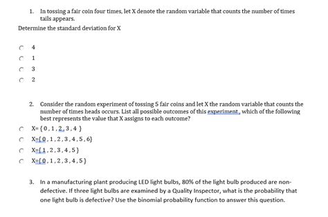 Solved In Tossing A Fair Coin Four Times Let X Denote Chegg
