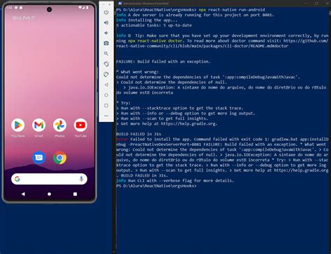 Failure Build Failed With An Exception React Native Utilizando E