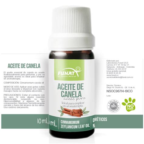 Aceite De Canela 10 Ml Funat Aromacare Colombia