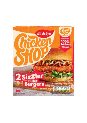 Chicken Shop Sizzler Burger Birds Eye