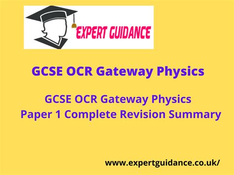 GCSE OCR GATEWAY A GCSE Physics Complete revision Summary | Teaching Resources