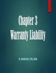 Understanding Warranty Liability Recognition And Measurement