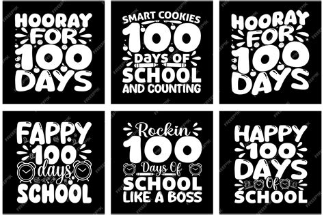 Premium Vector 100 Days Of School Svg