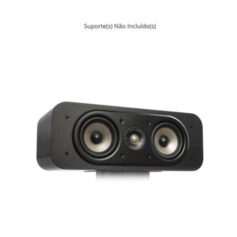 Polk Audio ES30 Alto Falante Central Preto Experimente Som Imersivo E