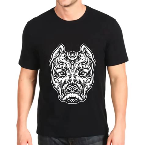 Camiseta Con Estampado De Pitbull Para Hombre Ropa Con Dise O De