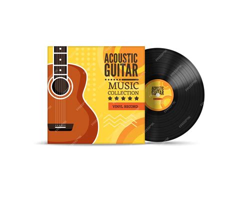 Premium Vector Vinyl Record Cover Realistic Mockup Retro Design