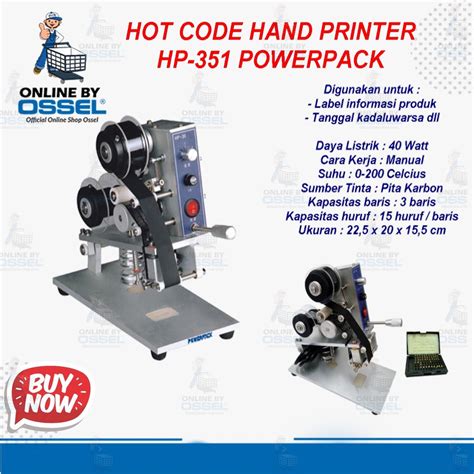 Jual Powerpack Hp Mesin Cetak Kadarluarsa Mesin Hot Code Printer