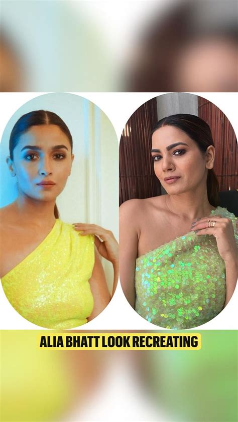 Alia Bhatt Look Recreating Sarascurates Alia Bhatt Alia Recreation