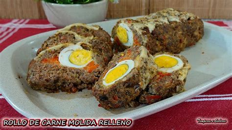 Rollo De Carne Molida Relleno Delicioso Y Muy F Cil De Hecer Rollo De