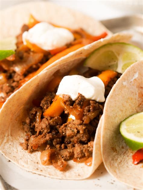 Ground Beef Fajitas Recipe Wellness By Kay