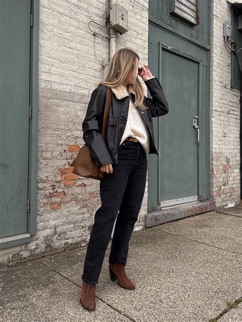 Vegan Leather Aviator Jacket Curated On Ltk