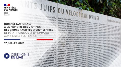 Journée Nationale à La Mémoire Des Victimes Des Crimes Racistes Et