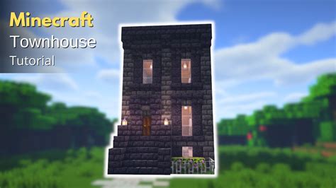 Minecraft How To Build A New York City Townhouse Townhouse Tutorial Minecraft Builders